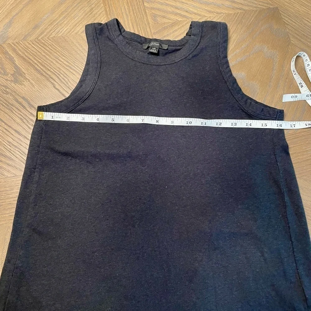 J. Crew Black Tie-Back Tank Top